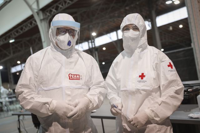 Austrian Red Cross Hazmat Suits