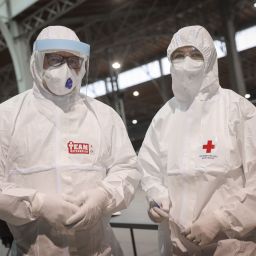 Austrian Red Cross Hazmat Suits